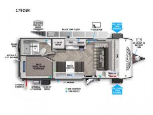 Wildwood FSX 179DBK Floorplan Image